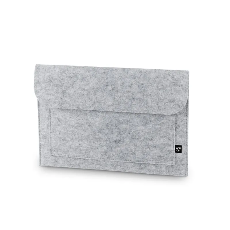 Geantă pentru laptop din pâslă reciclată (100% rPET) Felpy Sleeve – cu logo-ul firmei