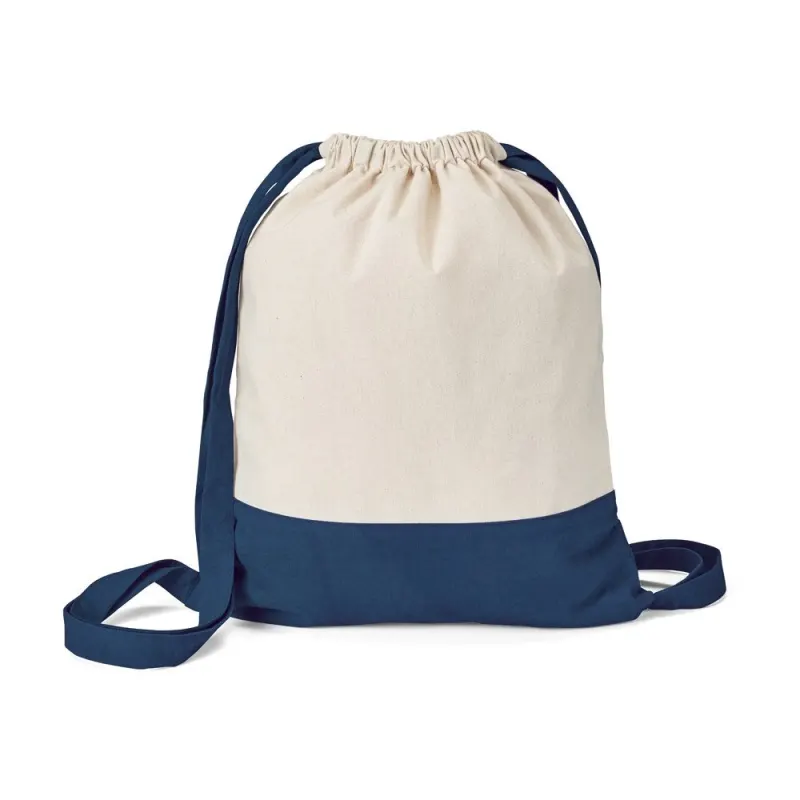 Rucsac cu snur 100% bumbac (180 g/m²) Romford – cu logo-ul firmei