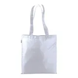 Pungă de cumpărături din RPET 210T, cu mânere lungi – cu logo-ul firmei — fotografia 2