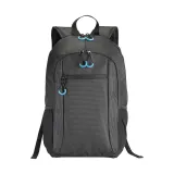 Rucsac din nailon Dobby pentru laptop, cu 3 buzunare – cu logo-ul firmei — fotografia 2