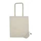 Sacoșă textilă pliabilă bumbac Kleholm,100 g/m² — fotografia 3