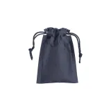 Pungă nețesută de 80 g/m², cu șnururi, 10 x 14 cm – cu logo-ul firmei — fotografia 2
