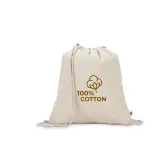 Rucsac 100% bumbac reciclat (180 g/m²) Maiorca – cu logo-ul firmei — fotografia 4