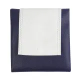 Pungă de cumpărături pliabilă, nețesută, de 80 g/m², cu mânere scurte – cu logo-ul firmei — fotografia 3