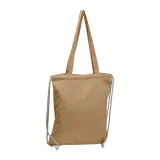 Sacoșă textilă 2in1 din bumbac reciclat Addison, 140 g/m² — fotografia 1