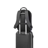 Rucsac anti-furt din poliester reciclat de înaltă densitate 600D Genoa Bpack – cu logo-ul firmei — fotografia 9
