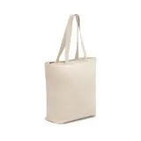 Sacoșă textilă din bumbac 100% cu fermoar (280 g/m²) Hackney — fotografia 1