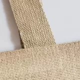 Sacoșe textile din iuta pentru cumparaturi cu mânere lungi Elegant Shopper — fotografia 3
