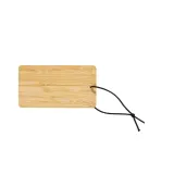 Etichetă de bagaj din bambus – cu logo-ul firmei — fotografia 2