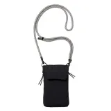 Geantă de smartphone cu curea transversală din poliester ripstop 70D – cu logo-ul firmei — fotografia 2