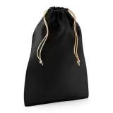 Saculet din iuta NEGRU - Jute Stuff Bag Black — fotografia 1