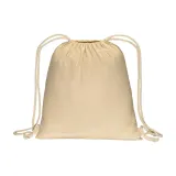 Rucsac din bumbac de 180 g/m², cu închidere cu șnur – cu logo-ul firmei — fotografia 2