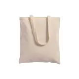 Pungă de cumpărături din bumbac de 130 g/m², cu mânere lungi – cu logo-ul firmei — fotografia 2