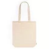 Sacoșe textile din Bumbac Organic SBT 280g/m² cu burduf - Natur — fotografia 2
