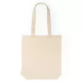 Sacoșe textile din Bumbac Organic SBT 280g/m² cu burduf - Natur — fotografia 3