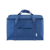 Geantă termoizolantă Melange din PET reciclat, cu interior argintiu – cu logo-ul firmei — fotografia 2