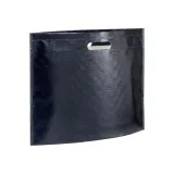 Pungă de cumpărături din material nețesut laminat, sudată termic – cu logo-ul firmei — fotografia 1
