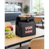 Geantă termică PU „roll top” cu izolație PEVA (7L) Azores cooler bag – cu logo-ul firmei — fotografia 5