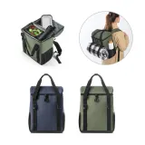 Rucsac termic căptușit din poliester reciclat 600D ripstop 16 L Roma L – cu logo-ul firmei — fotografia 2