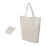 Sacoșă textilă pliabilă bumbac Ferra, 140 g/m² — fotografia 6