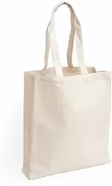 Sacoșe textile din Bumbac SBT 145 g/m² - Natur (cu burduf) — fotografia 3