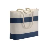 Geantă de plajă din bumbac reciclat, 280 g/m² din poliester – cu logo-ul firmei — fotografia 1