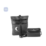 Rucsac din microfibră și PU Rover backpack – cu logo-ul firmei — fotografia 6