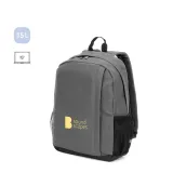 Rucsac pentru laptop din poliester reciclat 600D de înaltă densitate, 15" Liverpool – cu logo-ul firmei — fotografia 5