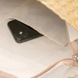 Miyako bag greige din bumbac cu fermoar — fotografia 3