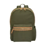 Rucsac din pânză reciclată, cu compartiment căptușit pentru notebook – cu logo-ul firmei — fotografia 2