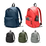 Rucsac clasic cu un design atemporal din poliester reciclat 600D Rosario – cu logo-ul firmei — fotografia 2
