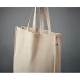 Sacoșe textile din Bumbac Organic SBT 140 g/m² - Natur (cu burduf) — fotografia 2