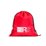 Rucsac cu snur 190T poliester reciclat (100% rPET) Pemba – cu logo-ul firmei — fotografia 5