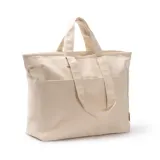 Bag Tonga greige din bumbac reciclat 420 g/m² cu fermoar — fotografia 1