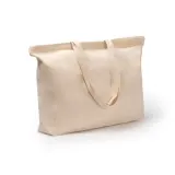 Bag Belmox greige din bumbac 230 g/m² cu fermoar — fotografia 3