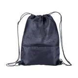 Rucsac din poliester 210T, cu plasă și închidere cu șnur – cu logo-ul firmei — fotografia 2