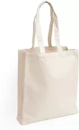 Sacoșe textile din Bumbac SBT 145 g/m² - Natur (cu burduf) — fotografia 1