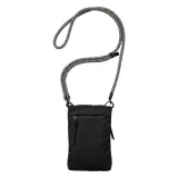 Geantă de smartphone cu curea transversală din poliester ripstop 70D – cu logo-ul firmei — fotografia 3