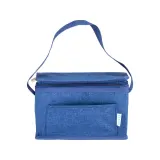 Geantă termoizolantă Melange din PET reciclat, cu interior argintiu din bumbac reciclat – cu logo-ul firmei — fotografia 2