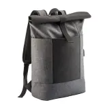 Rucsac pentru laptop din poliester reflectorizant – cu logo-ul firmei — fotografia 5