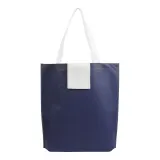 Pungă de cumpărături pliabilă, nețesută, de 80 g/m², cu mânere scurte – cu logo-ul firmei — fotografia 2