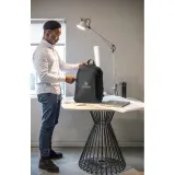 Rucsac pentru laptop din poliester reciclat 600D de înaltă densitate Drammen – cu logo-ul firmei — fotografia 5