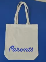 Sacoșă textilă cu burduf din bumbac premium de 240g cu mânere lungi 38x42x9cm — fotografia 5