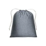 Pungă cadou din bumbac reciclat, 150 g/m², 25 x 30 cm – cu logo-ul firmei — fotografia 2