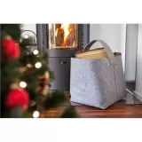 Sacoșă textilă din pasla pentru lemne Cosy — fotografia 3