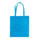 Pungă de cumpărături din material nețesut, sudată termic, cu pliu de lărgire – cu logo-ul firmei — fotografia 3
