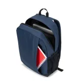 Rucsac pentru laptop din poliester reciclat 600D de înaltă densitate, 15" Liverpool – cu logo-ul firmei — fotografia 10