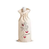 Sacoșă textilă din bumbac 100% pentru sticlă (180 g/m²) Jerome — fotografia 3