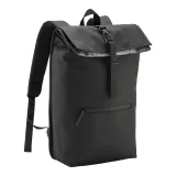 Rucsac din PU moale, rezistent la apă, fabricat din materiale reciclate (15") – cu logo-ul firmei — fotografia 1