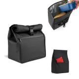 Geantă termică PU „roll top” cu izolație PEVA (7L) Azores cooler bag – cu logo-ul firmei — fotografia 2